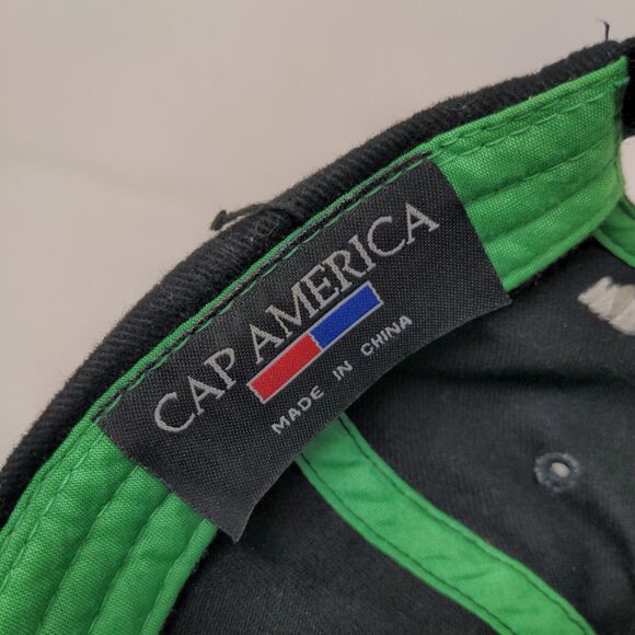 Onan the Quiet One Men's Strapback Hat Black Green Embroidered Logo - Picture 8 of 8